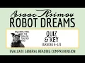 Robot Dreams by Isaac Asimov Quiz and Answer Key Science Fiction Short Story