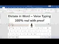 MS Word dictation option not available Voice Typing in MS Word