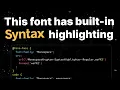 This Font Has Built-in Syntax Highlighting
