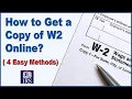 How Can I Get a Copy of My W2 Online 4 Best Methods Explained