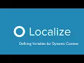 2020 How to Use Variables in Localize Merge Dynamic Phrases for Easier Translation