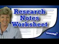How to Create a Genealogy Research Notes Worksheet in MS Word
