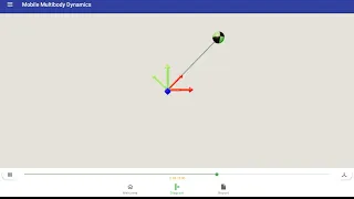 Simple Pendulum Tutorial in Mobile Multibody Dynamics
