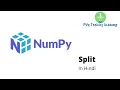 33 Numpy Split for Python Hindi