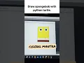 Draw SpongeBob with python turtle