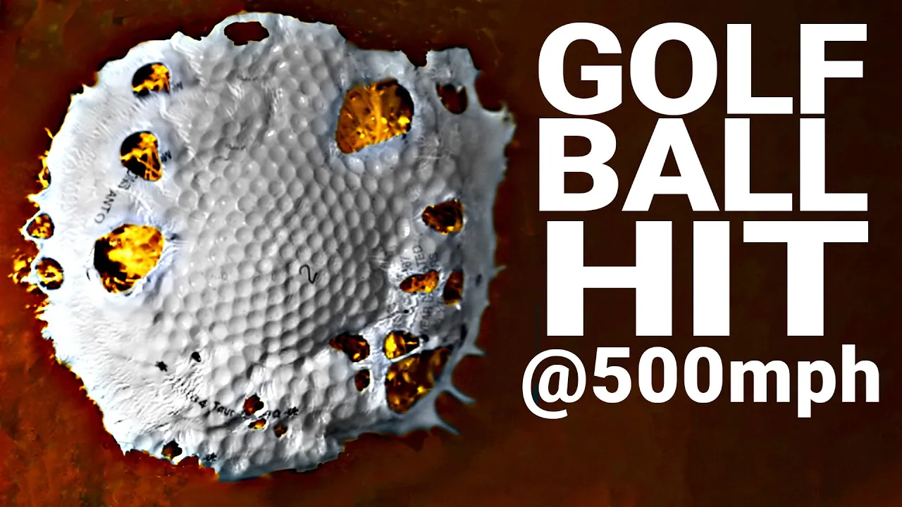 How Hard Can You Hit a Golf Ball? (at 100,000 FPS) - Smarter Every Day 216