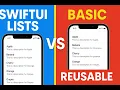 SwiftUI Lists Basic vs Reusable Components Tutorial