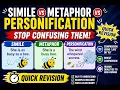 Simile vs Metaphor vs Personification Stop Confusing Them Quick Revision