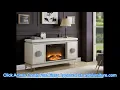 Acme 90535 Latitude run Lavina ivory faux leather and faux diamonds accents TV stand
