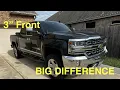 3 Front Leveling Kit Install on Silverado MotoFab 2014 2019 GM Trucks