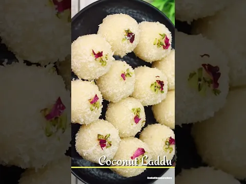 हलवाई स्टाइल नारियल के लड्डू । Easy Coconut Laddu Recipe | Laddu Recipe #shorts#coconut#laddu#recipe