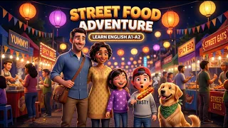 The Ryan Family's Spicy Street Food Adventure & The Secret Forest Tunnel! (Learn English A1-A2)