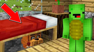 strange guest under the bed in minecraft