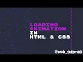 Amazing Balls Loading Animation With HTML CSS Web Tutorials