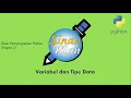 Dasar pemprograman python part 2 - Variabel dan Tipe Data