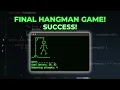 Hangman Game Java Tutorial For Beginners