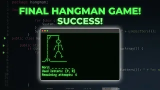 Hangman Game Java Tutorial For Beginners