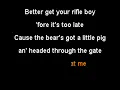 Johnny Horton  - Ole Slew Foot - clay wood karaoke