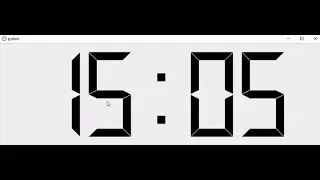 Python Digital Clock - QT5