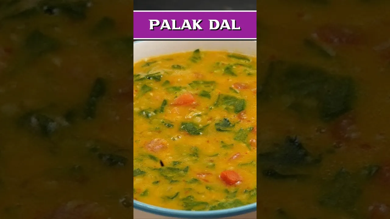 Dhaba Style Dal Palak - Spinach & Lentil Curry   Palak Dal Recipe #shorts #palakdalrecipe #spinach