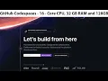 16 - Core CPU 32 GB RAM and 128GB Storage FOR FREE