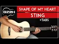 Download Lagu Shape Of My Heart Guitar Tutorial Sting Guitar Lesson |Fingerpicking|