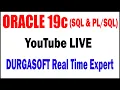 ORACLE 19c tutorials by Mr Murali Sir