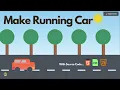 Moving Car using HTML CSS Javascript