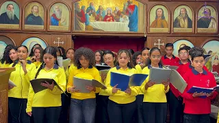 ترنيمه يا كنيسه علمينا   كورال حامي الايمان   اسره اريبصالين دندنها