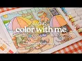 ASMR color with me Bobbie Goods coloring book using Ohuhu markers no talking asmr coloring