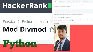 Mod Divmod HackerRank Competitive programming kameshwar sah