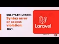 SQLSTATE 42000 Syntax error or access violation 1071 Laravel 9 - 2022 ISSUE FIXED