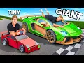 Download Lagu Building GIANT vs TINY Race Cars!
