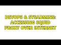 DevOps SysAdmins Accessing Squid Proxy over internet
