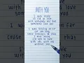 Download Lagu With You · Dean Lewis · Lyrics