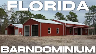 Awesome Florida Barndominium Residence and Matching Storage Building