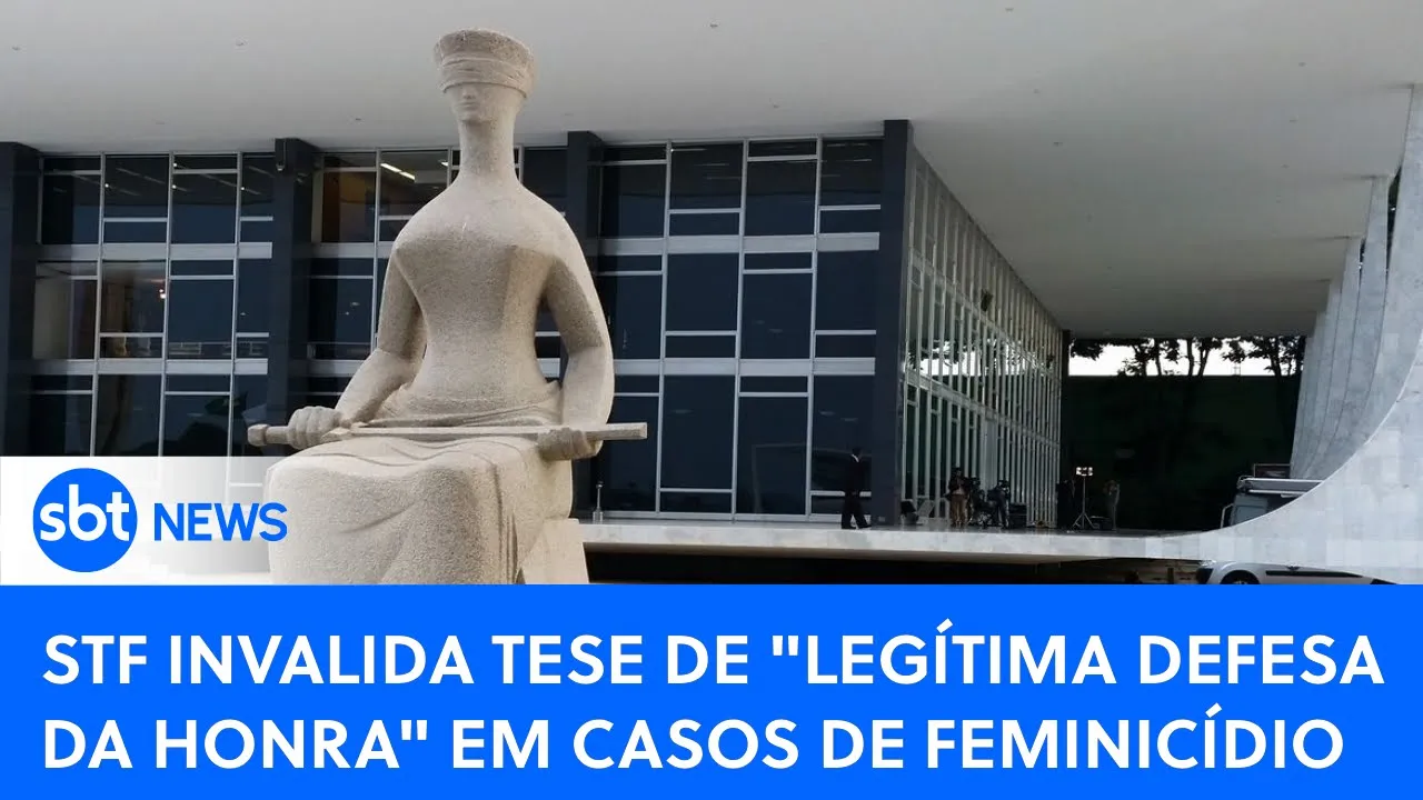 ????SBT News na TV| STF anula tese de legítima defesa da honra; Tarcísio confirma 14ª morte no Guarujá