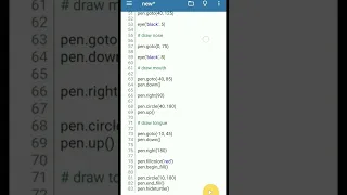 drawing emoji with python turtle graphics
