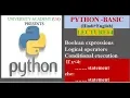 BASIC PYTHON L4 CONDITIONAL STATEMENT