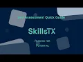 SkillsTX Self Assessment quick guide
