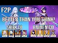 No Escoffier F2P Weapons Skirk Raiden DESTROY Spiral Abyss 12 Genshin Impact
