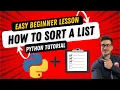 Python How To Sort a List - Strings Numbers and Dictionaries Sorted Up Down or Using Functions