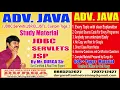 DURGA Sir ADV JAVA Study Material