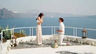 Getting Engaged In Santorini