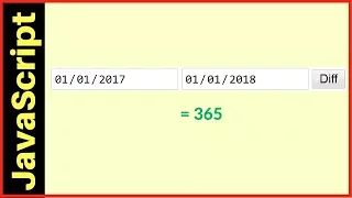 JavaScript - How To Get The Difference Between Two Dates In JS with source code