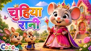 Chuhiya Rani | चुहिया रानी | Hindi Nursery Rhyme for Kids | 3D Coco TV Rhymes
