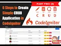 CodeIgniter Crash Course Part 03 Creating Student list Database and configuration