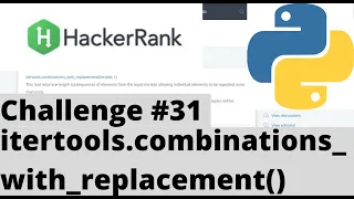 Hackerrank Python Challenge itertools combinations - with