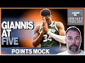 Giannis Falls to Pick 5 Yahoo Points Fantasy Basketball Mock Draft Breakdown
