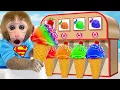 Download Lagu Bebé Mono BonBon escapa de la lluvia de gomitas y prepara fideos deliciosos - MONO BONBON ESP